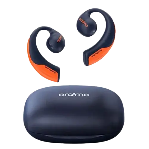 Écouteurs sans fil Oraimo -OpenPods OPN-50D - IPX5 - Bluetooth V5.2 - Autonomie d'environ 40 heures avec l'étui - Réduction du bruit grâce à 4 microphones - Garantie de 12 mois