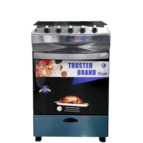 CUISINIERE A GAZ 4 FEUX ARGENT OSCAR 24 - 2307-0002-24ARG