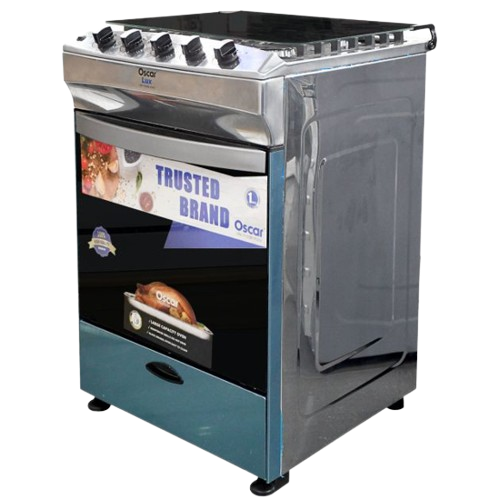 CUISINIERE A GAZ 4 FEUX ARGENT OSCAR 24 - 2307-0002-24ARG