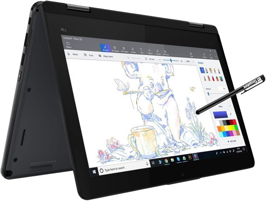 Ordinateur portable Lenovo -  Yoga 11e  - Occasion – Écran Tactile 360° 11.6" – Intel Core m3 – SSD 128 Go – Idéal Étude & Bureautique - Garantie 03 Mois 