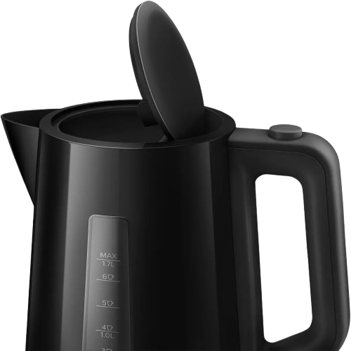 Bouilloire Électrique 1,7L Noir Mat - PHILIPS HD9314/91  – 2200W – Chauffe rapide – 03 Mois de garantie