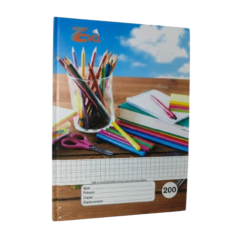 Paquets de 05 Cahiers  200 Pages  -  Eva  - Format A5 – Pratique pour École et Bureau - plusieurs couleurs