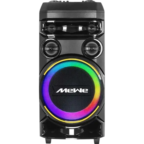 Enceinte De Soirée Bluetooth Rechargeable - Mewe - MWAUD-PTS1201SG -  1200 W Avec Microphone Sans Fil - Garantie 12 Mois