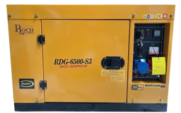Groupe Électrogène Roch 6.5KW Monophasé Diesel Silencieux – RDG-5000-S – 06 Mois de Garantie