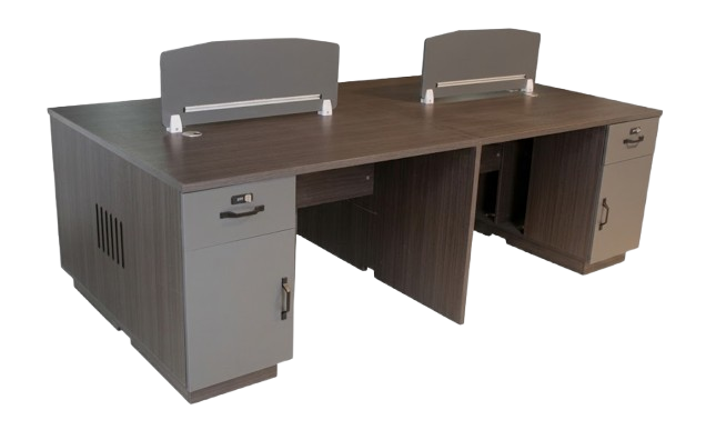 Station de travail 04 postes - ST-YF069-4 – Bureau  Partagé Professionnel - Idéale pour organiser plusieurs postes dans un même espace