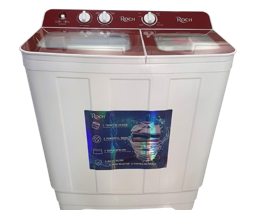 WASHING MACHINE SEMI AUTO (GLASS TOP) ROCH RWM-11TTG-W –  11KG  – Semi-Automatique – Garantie 06 Mois