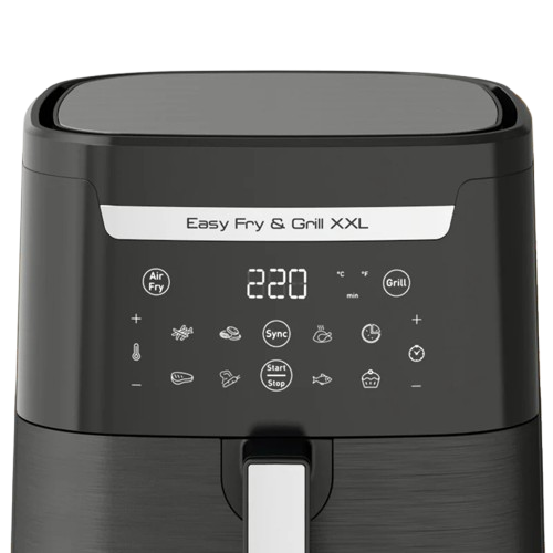 Friteuse  TEFAL sans huile antiadhésive 2 en 1 Easy Fry & Grill XXL - TEFAL - EY801815 - 6,4 Litres