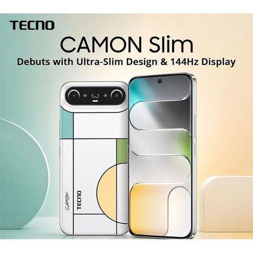 Tecno Camon 50 Slim 4G – 256 Go Stockage + 8 Go RAM  - Appareil photo 50MP  - Sony LYT-600 + 32MP Selfie – 5600 mAh Garantie 13 mois