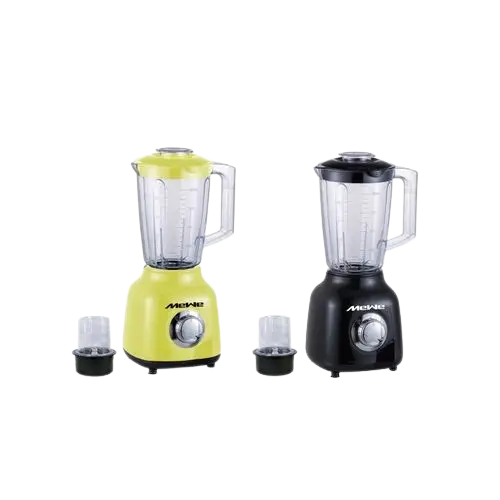 Blender 2 En 1 - Mewe -  MWBGM-BLD01BK  - 450 W Avec Moulin Broyeur 1,5 L - Garantie 03 Mois