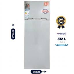 Réfrigérateur - Double  Battant -  FIABTEC -  FTTL-346312 – 312 Litres – Acier Inoxydable – Congélation Rapide – Garantie 06 Mois