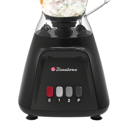 Blender BINATONE BLG-555 MK3 – 1.5L 600W – Bol Incassable – Broyeur Sec – Fonction Glace Pilée – 2 Vitesses + Pulse – 6 Lames Inox – Noir – Garantie 3 Mois