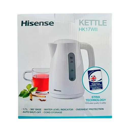 Bouilloire Électrique - Hisense - H17KWES1 – Chauffe Rapide - Utilisation Pratique - 01 Mois de Garantie 