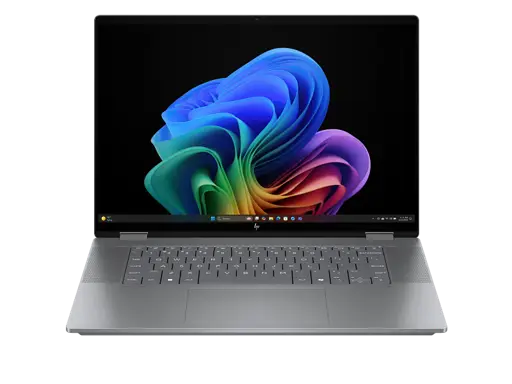 Ordinateur portable 2-en-1 HP -  OmniBook X Flip 14-fm0013dx – Écran 14" 2K (1920 x 1200) IPS Tactile 360° – Processeur Intel Core Ultra 5 226V (8 cœurs, jusqu'à 4.5 GHz) – RAM 16 Go – SSD 512 Go NVMe - Garantie 06 Mois