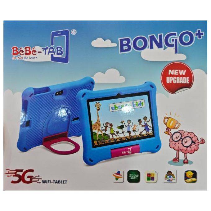 Tablette Enfant - Bébé-Tab  - Bongo+ 7" 4G SIM + WiFi Android – 6Go RAM – 256Go ROM – Coque Protection Antichoc - Garantie 03 mois