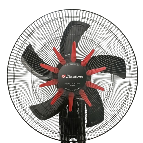 Ventilateur - Binatone - WF-1806 - Taille 18 Pouces - 5 Pâles - Noir - 03 Mois de Garantie
