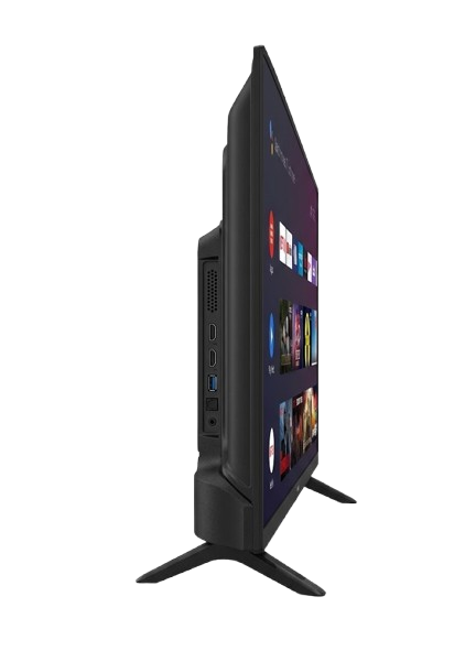 Télévision  smart -Roch  - 32 Pouces  - RH-LE32DSA-B - Écran LED HD – Android TV – Applications Streaming – WiFi – Design Slim Moderne - Garantie 06 Mois