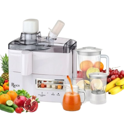 JUICER ROCH 4 EN 1 – 600W – BLENDER, MIXEUR, MOULIN – 1.5L – BLANC – 03 Mois de Garantie