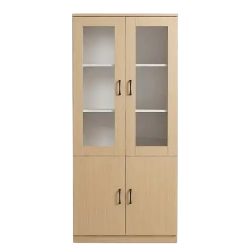 Armoire de remplissage en bois 4 battants -  HB2510045 - meuble de rangement pratique et fonctionnel pour maison et bureau - structure en bois 