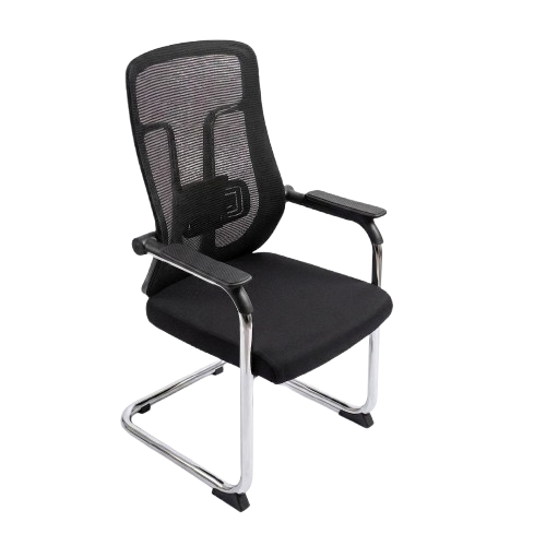 Chaise Visiteur Ergonomique  ES2603094 - en Maille Noire