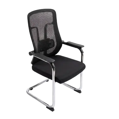 Chaise Visiteur Ergonomique  ES2603094 - en Maille Noire