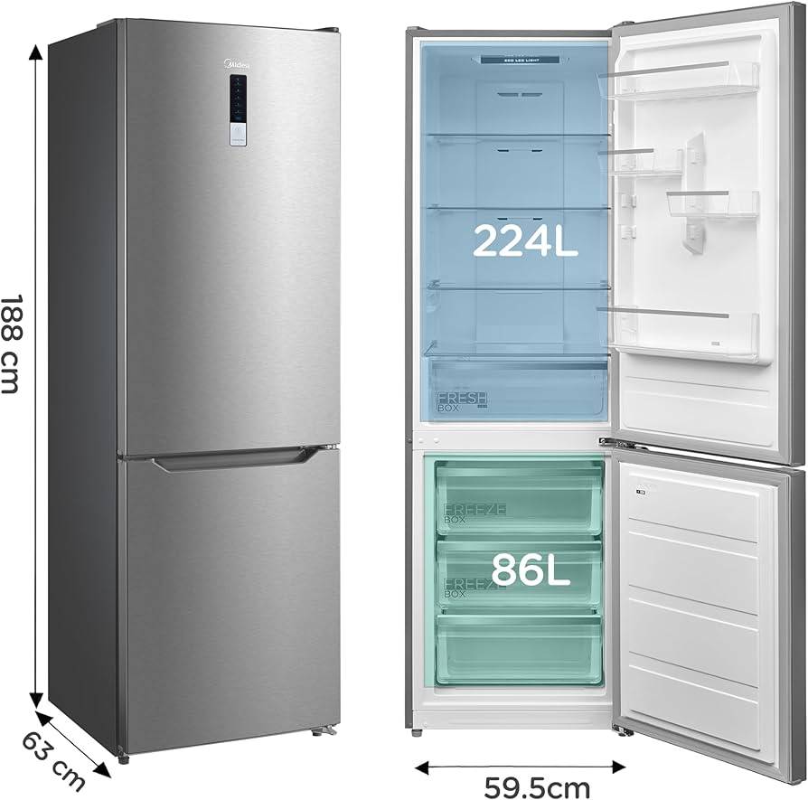 REFRIGIRATEUR MIDEA WITH INVERTER TECHNOLOGY NO/FROST - MDRB-424 - 06 MOIS DE GARANTIE 