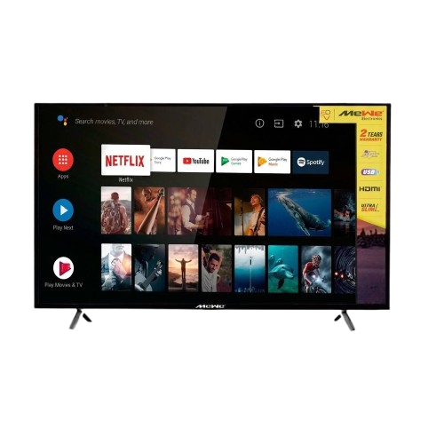 Télévision Smart Mewe 32 Pouces -  Android HD Sans Bords Avec Partage d'Image Miracast - MW323ST - HD LED - 2 USB, 3 HDMI, 1 VGA, 1 COAXILE - Noir - Garantie 6 mois