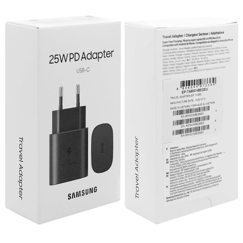 Chargeur 25WPD Samsung Adaptater 