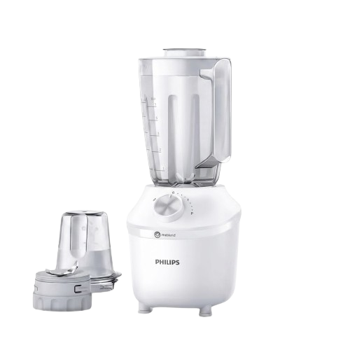 Blender Philips HR2191/20 – Séries 3000 – 600W – 1 Bol 2L – Blanc – 03 Mois de Garantie
