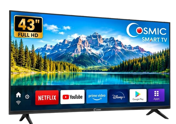 Télévision - Cosmic -  LED 43Pouces -  Smart Android  - CF-43A1S – Compacte -  Connectée - Garantie  06 Mois