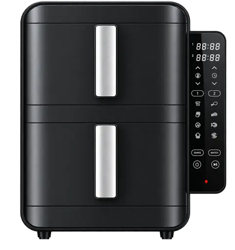 Friteuse à Air - Mewe - MW-AIRF1033BK - Capacité 10 L - Puissance Maximale 1600–1800 W - Garantie 12 Mois