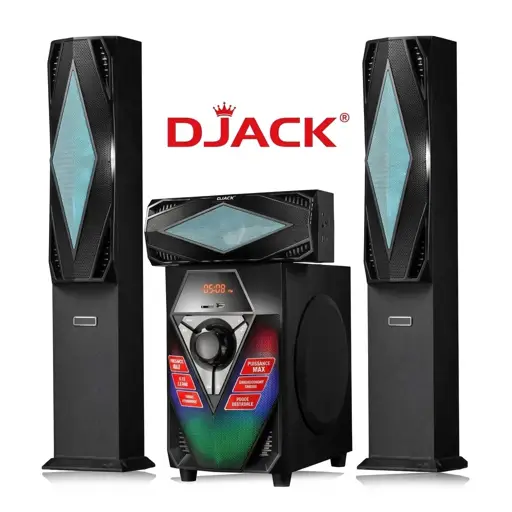 Système Audio Djack -  DJ-V660 2.1 -  avec Bluetooth - USB et FM - 60 W   - Garantie 06 Mois
