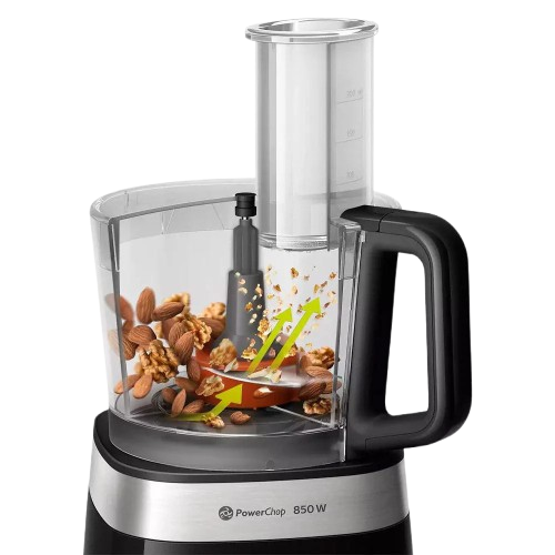 Robot Culinaire  - FOOD PROCESSOR PHILIPS HR7 – 31 Fonctions – 850W – Design Compact Noir – 03 Mois de garantie