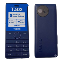 TECNO T302 – Téléphone 4 Mo/4 Mo RAM – Batterie 1150 mAh – Nano SIM – Garantie 06 Mois