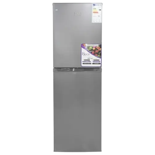 Réfrigérateur Combiné  - ROCH -  RFR-310DB-L – 251 Litres – Congélateur 117L – Congélation Rapide – Gris – Garantie 06 Mois