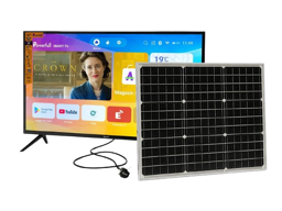 TELEVISION SMART 43" SMART RECHARGEABLE  AVEC PLAQUE SOLAIRE  MT-50W - WW-43