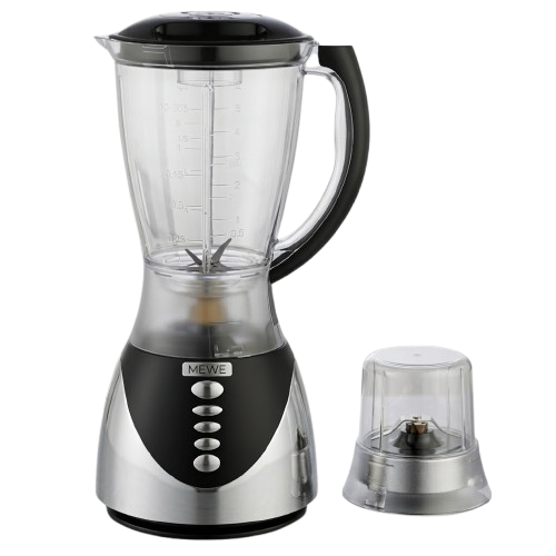 Blender 2 En 1 Avec Moulin Sec - Mewe -  MWBGM-BLD02BK -   1,5 L 450 W - Garantie 03 Mois