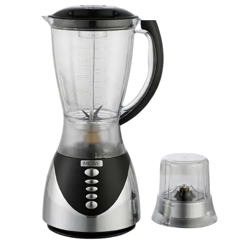 Blender 2 En 1 Avec Moulin Sec - Mewe -  MWBGM-BLD02BK -   1,5 L 450 W - Garantie 03 Mois