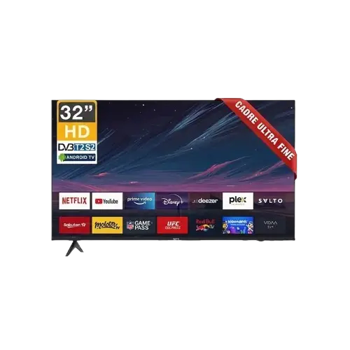 Téléviseur Roch -  DSA-B Series Smart Android – DSA-B32 – Écran LED 32 pouces – Résolution Full HD (1920 x 1080) – Connectivité Wi-Fi, Bluetooth – Ports HDMI, USB – Noir – Garantie 6 mois