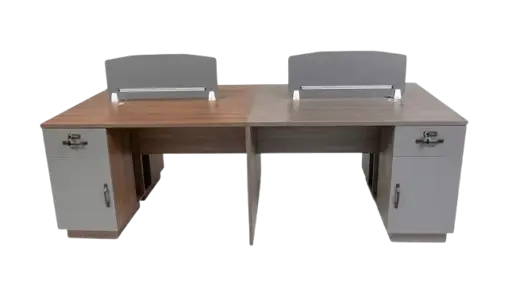 Station de travail 04 postes - ST-YF069-4 – Bureau  Partagé Professionnel - Idéale pour organiser plusieurs postes dans un même espace