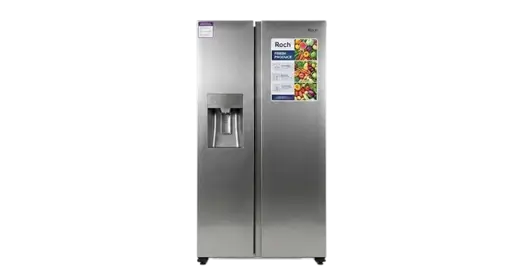 Réfrigérateur Américain - ROCH  - RFR-650SBW  NO FROST  – 550 Litres – No Frost – Side-by-Side – Distributeur d’Eau intégré – Garantie 06 Mois