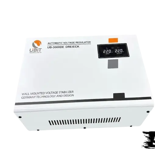 Régulateur De Tension Mural -  UBIT -  WM5000VA – 5000VA – Stabilisateur Automatique – Protection Contre Les Surtensions – 03 Mois De Garantie