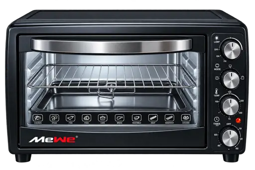 Four électrique - Mewe - MW-OV2501 - Capacité 38 litres - Puissance Maximale 1600 W - Garantie 12 Mois