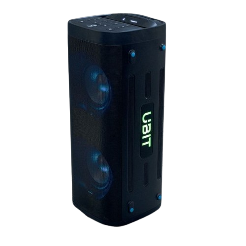 Enceinte Bluetooth Ubit UB-88 - Double Woofer 8 Pouces LED - Micro Sans Fil et Télécommande - Garantie 03 Mois