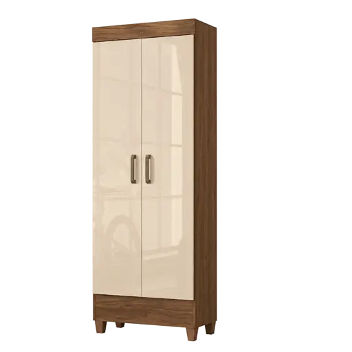 Armoire 2 grandes portes 800461 -  en MDP avec étagères