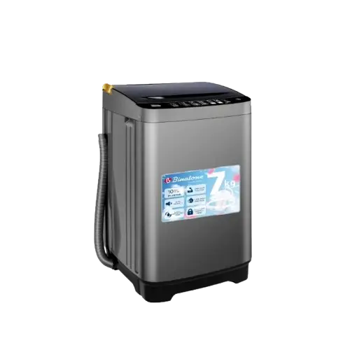 Machine à laver semi-automatique - BINATONE - BWM-075 - 7 kg – Chargement par le haut – Gris anthracite – Garantie 06 mois