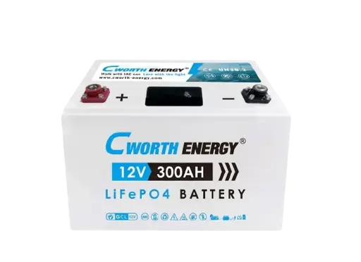 Batterie Lithium - Cworth Energy - CE-GCL-12300 - 12 V - 300 Ah - Technologie Lifepo4 - Garantie 2 années