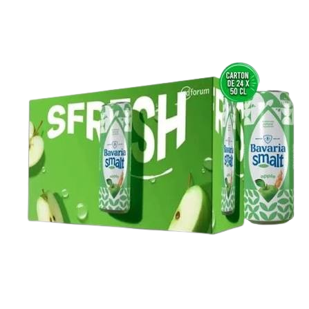 Pack 24 Canettes  de Bavaria Smalt - Pomme – 50 Cl