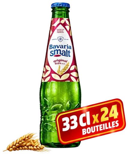 Pack 24 Bouteilles de Bavaria - Smalt - Original - 33 CL