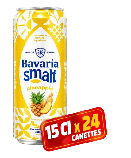 Pack 24 Canettes de Bavaria - Smalt – Ananas – 15 CL
