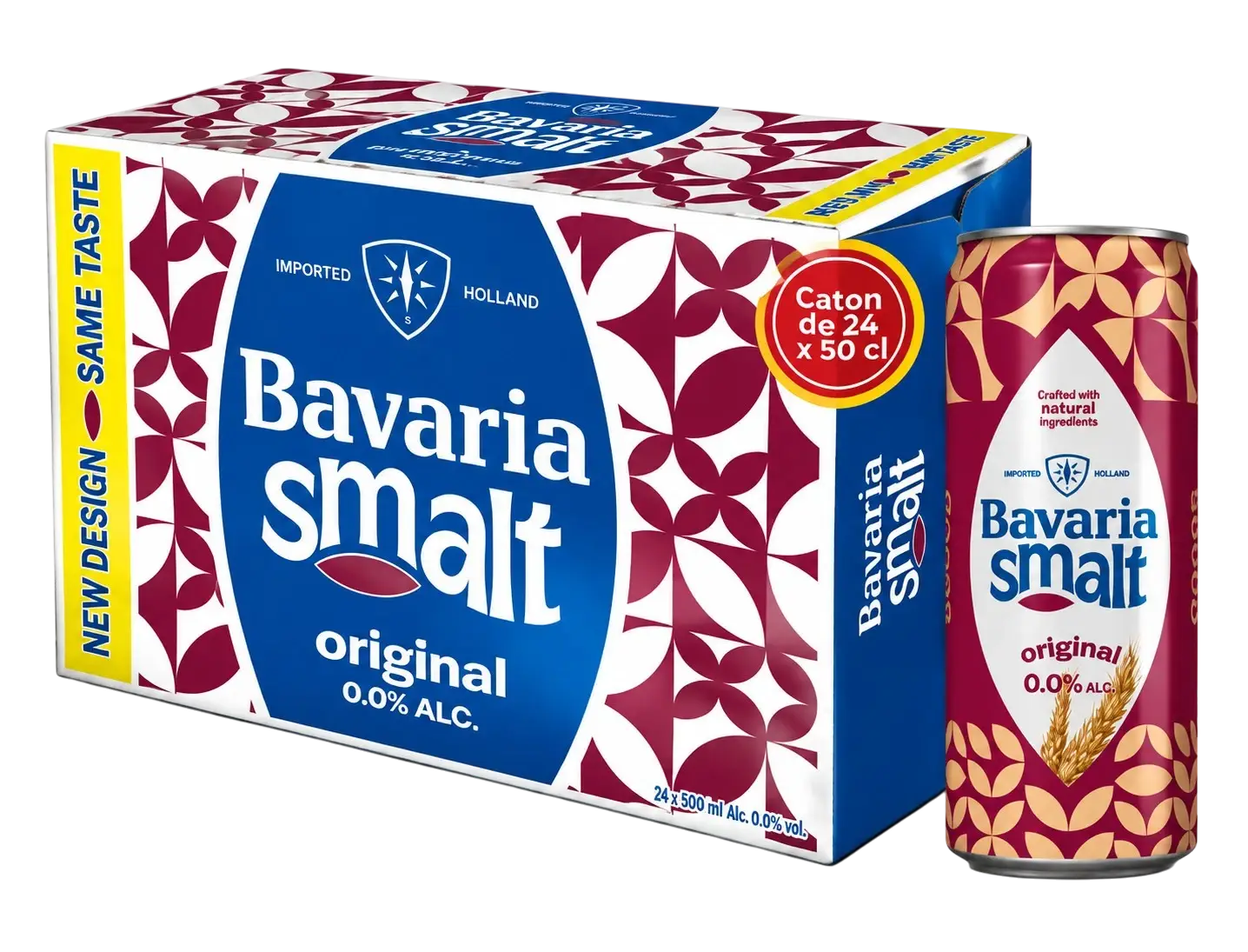 Pack 24 Canettes de Bavaria - Smalt -  Fraise - 50 CL